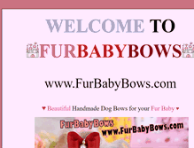 Tablet Screenshot of furbabybows.com